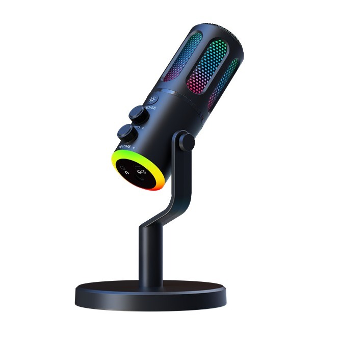 NeePho NP M01 RGB USB / Type-C Gaming Desktop Microphone - Black