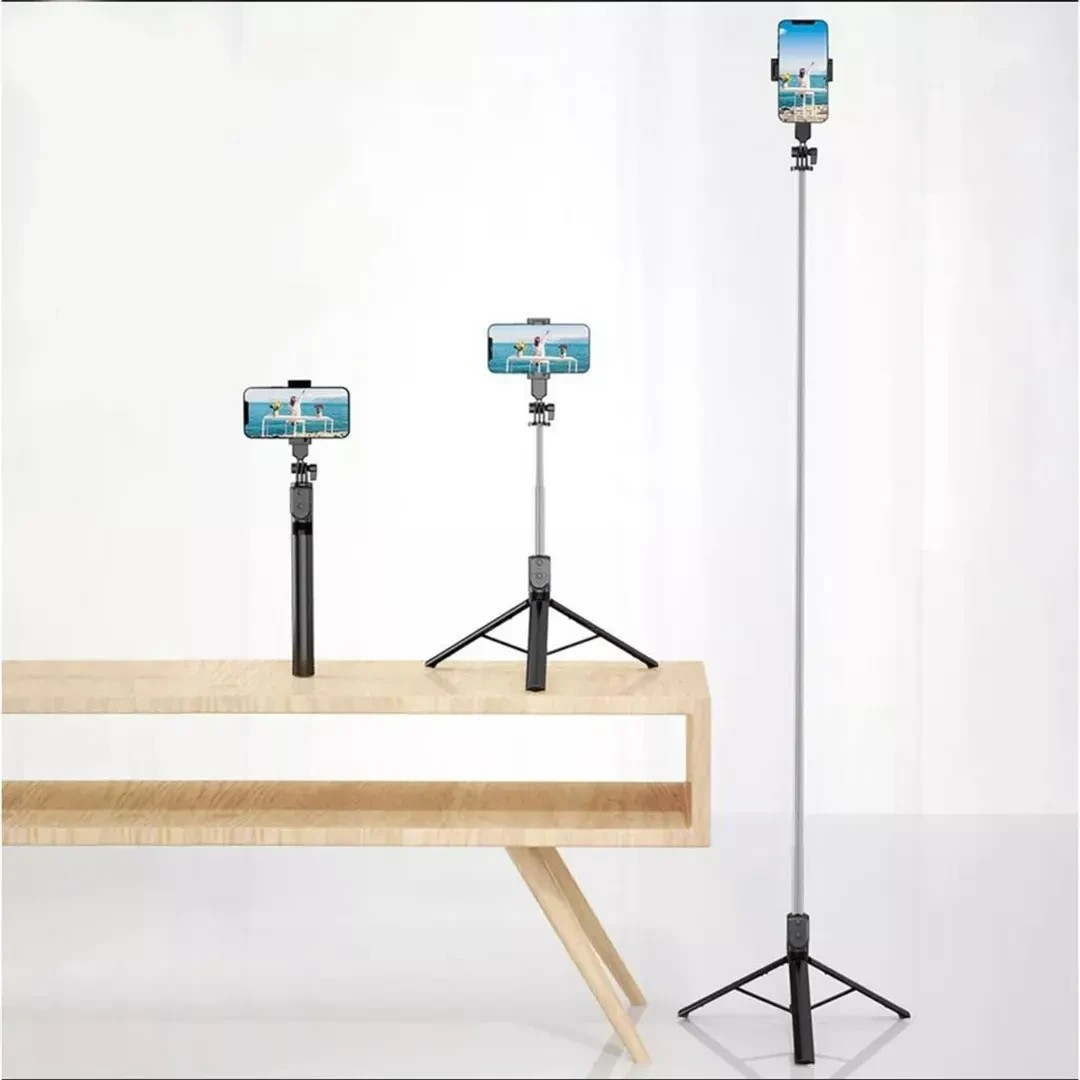 NeePho P170 Extendable Selfie Stick Tripod With Remote Control - Black