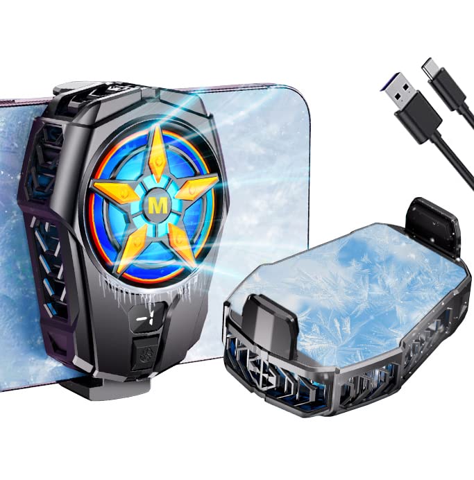 SL09 Semiconductor Mobile Phone Cooler With LED Temperature Display - Black