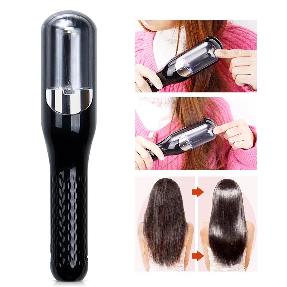 RH6668 Automatic Split End Remover Frizzy Hair Cutter Women Beauty Hair Styling Tool - Black