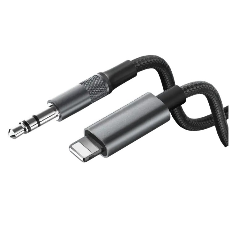 Ldnio LS Y81i iPH Lightning To 3.5mm Audio Adapter Cable - Black