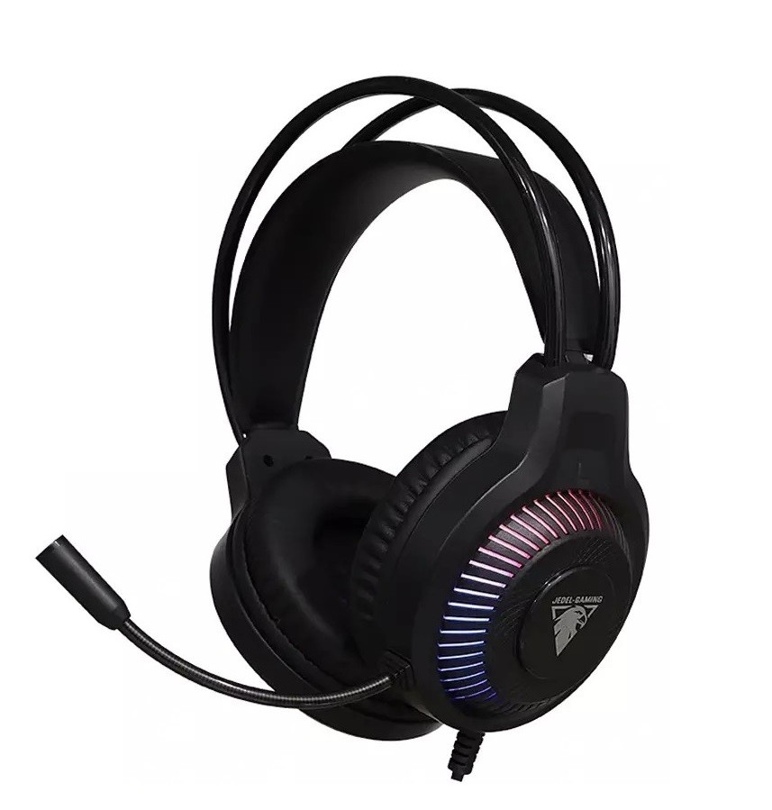 Jedel GH558 RGB Gaming Headphone With Mic - Black