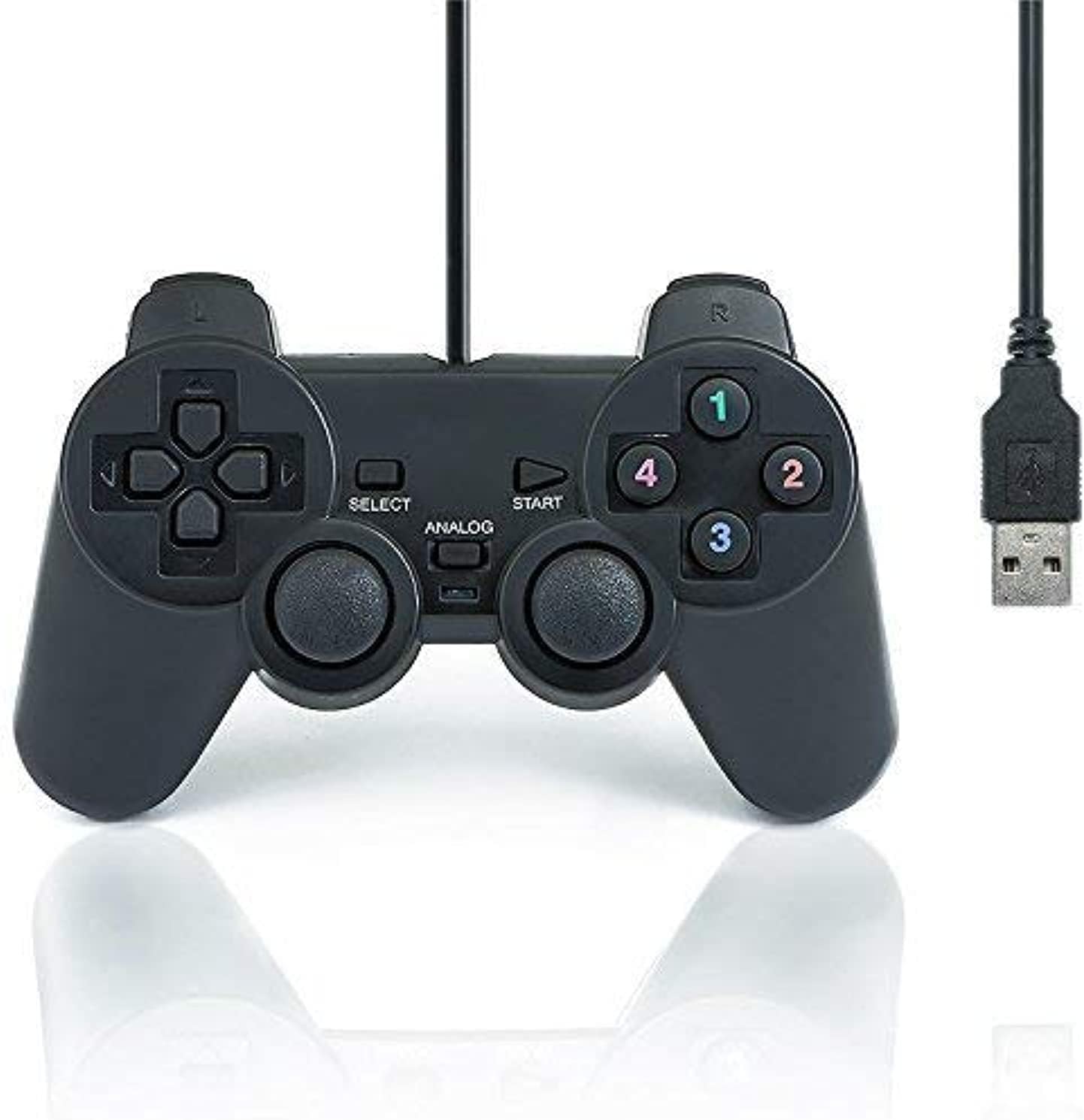 Ucom PC Joypad Wired USB Gaming Controller - Black