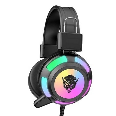 Yoro V8 RGB Light Stereo Surround Wired Gaming Headphone - Black