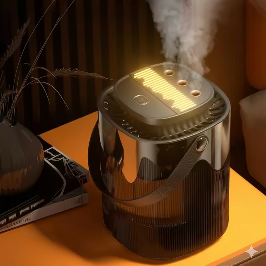 3 Liter Cool Mist Humidifier With 3 Outlets One-Touch Control & Auto Shut-Off - Black