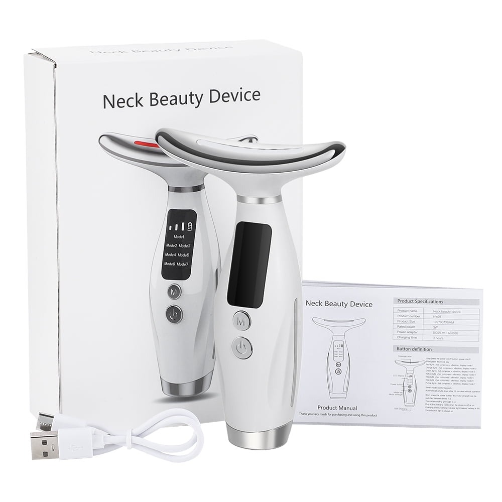 Facial & Neck 7 In 1 Massager Skin Lifting Wrinkle & Dark Circle Reducer