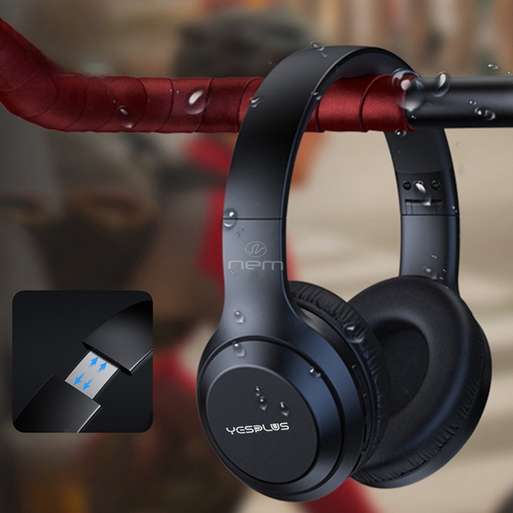 Yesplus YS513 Wireless Bluetooth Headphone - Black
