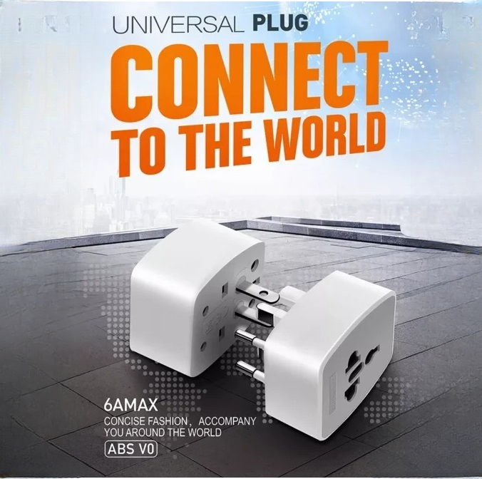 Ldnio Z4 International Power Travel Adaptor Plug for UK US EU Universal Plug - White