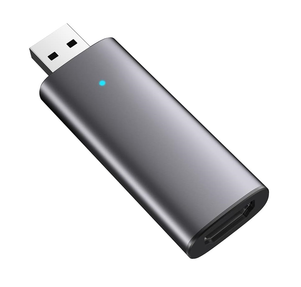 Usb To Hdmi Video Capture Card 1080P HD - Grey 