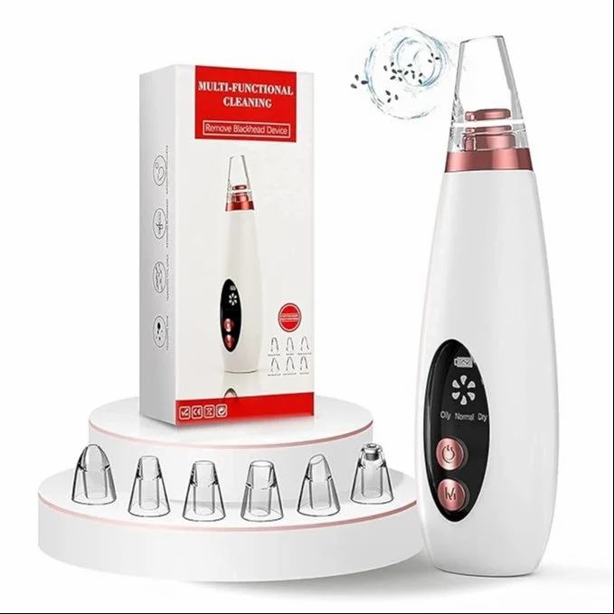6 In 1 Rechargeable Pore Cleaner Blackhead Remover Facial Care Tool