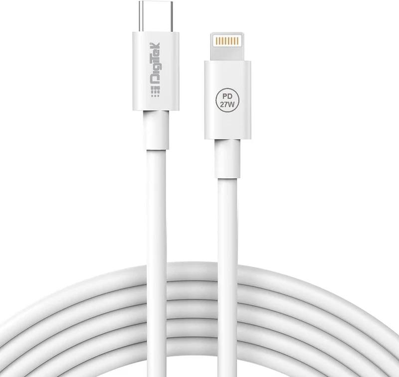 Digitek DC 1M C2LTC PD 27W Data Cable - White