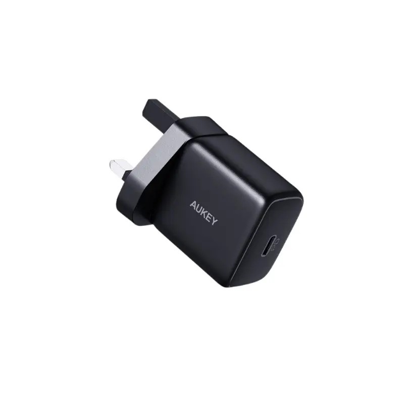 Aukey PA R1P Swift 30W Nano Wall Charger With PPS Samsung Super Fast Charging - Black