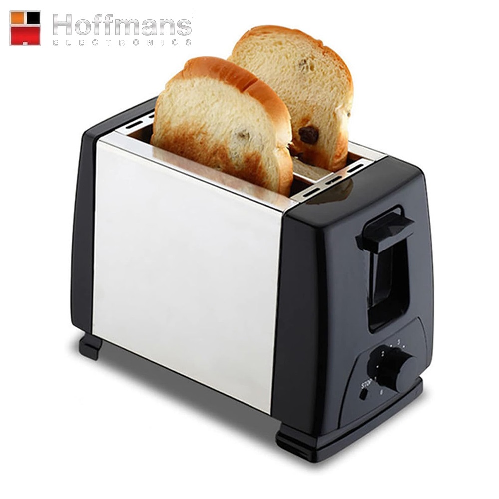 Hoffmans HM8002 2 Slice Stainless Steel Toasters 700W - Silver