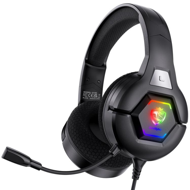 SoulBytes S100 Omni-directional Microphone Esports Gaming Headphone - Black