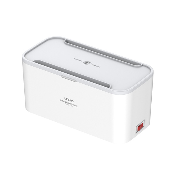 LDNIO SN5311W Smart Outlets Power Socket Storage Box With Wireless Charging - White