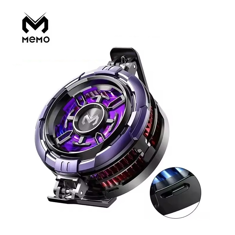 Memo CX08 AI Semiconductor Mobile Phone Cooler Cooling Fan - Blue