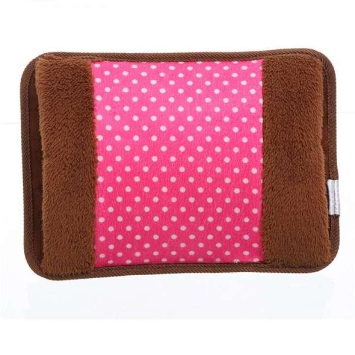 Electric Hot Water Bag with Fur Hand Pocket