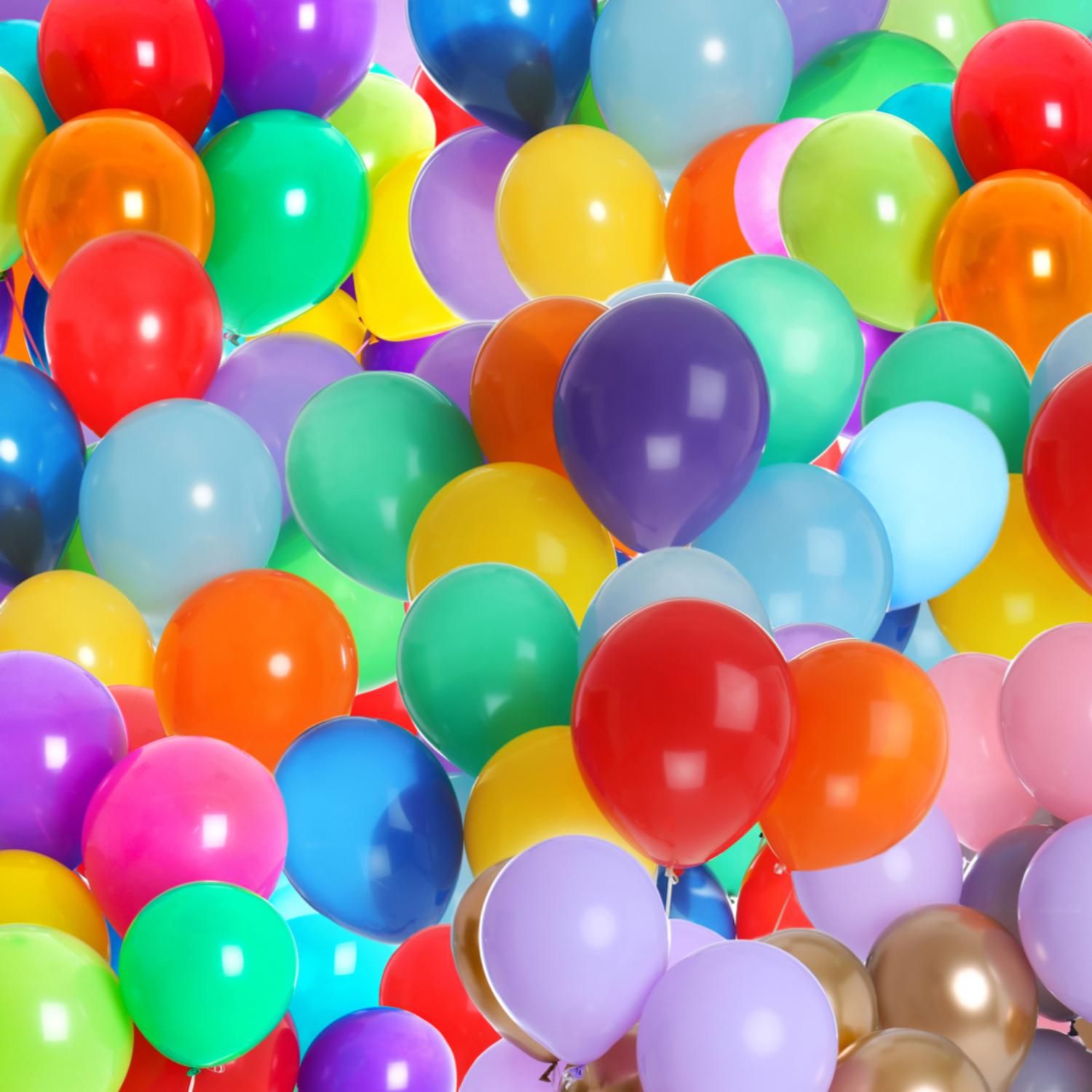 Decorative Festival Balloons Set 50 Pcs - Multicolor 