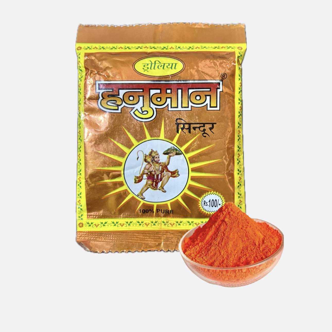 Hanuman Sindoor Drolia Brand Pure - 100Gm