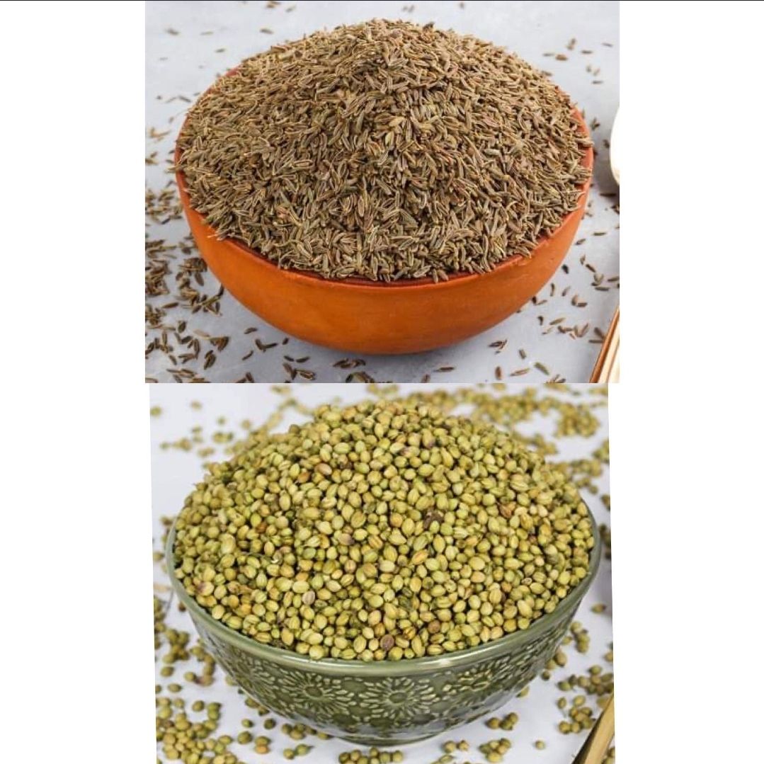 Jeera & Dhaniya Combo Cumin Coriander - 1Kg + 400Gm