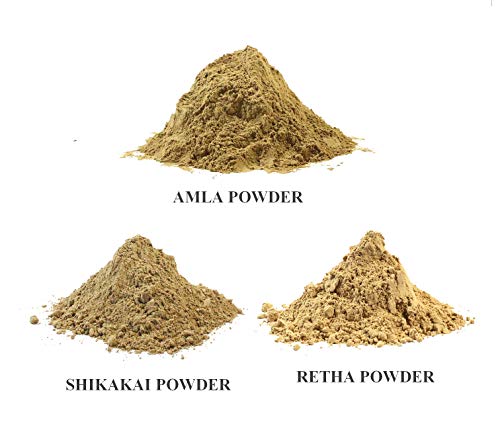 Amla Shikakai Reetha Powder Combo Mix - 100Gm Each