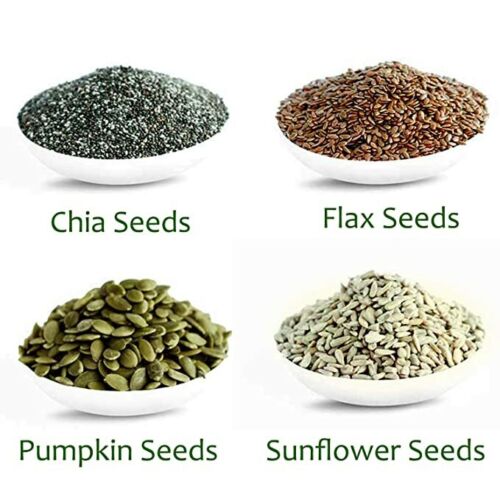 Seeds Combo Pack Chia Flax Pumpkin Sunflower - 200Gm Each