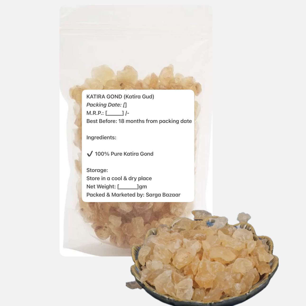 Katira Gond Katila Gudh - 1Kg