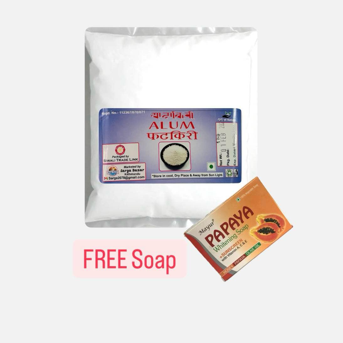 Fitkiri Powder Alum Ayurvedic Soap Free - 2Kg