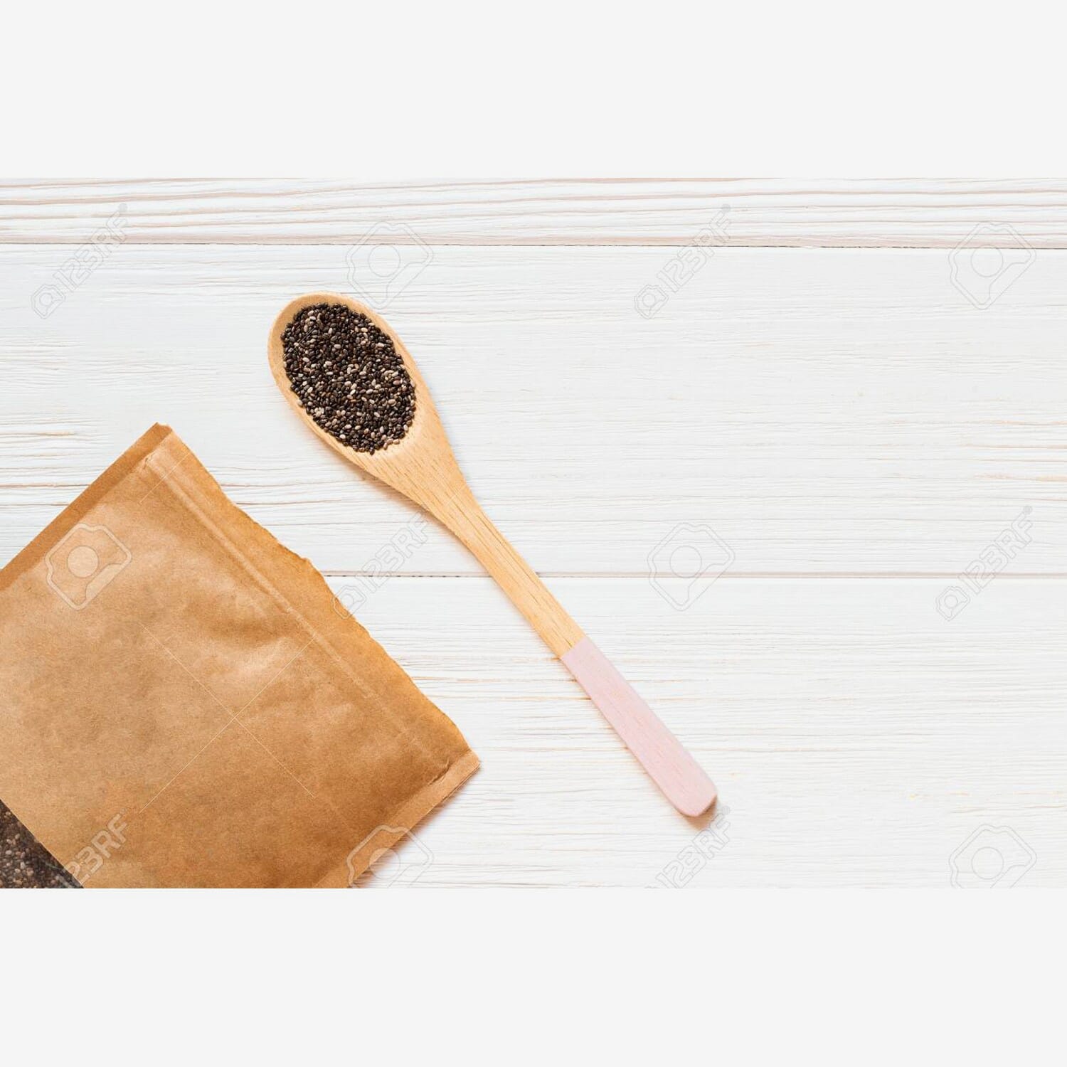 Organic Chia Seeds Paper Bag Pack - 500Gm