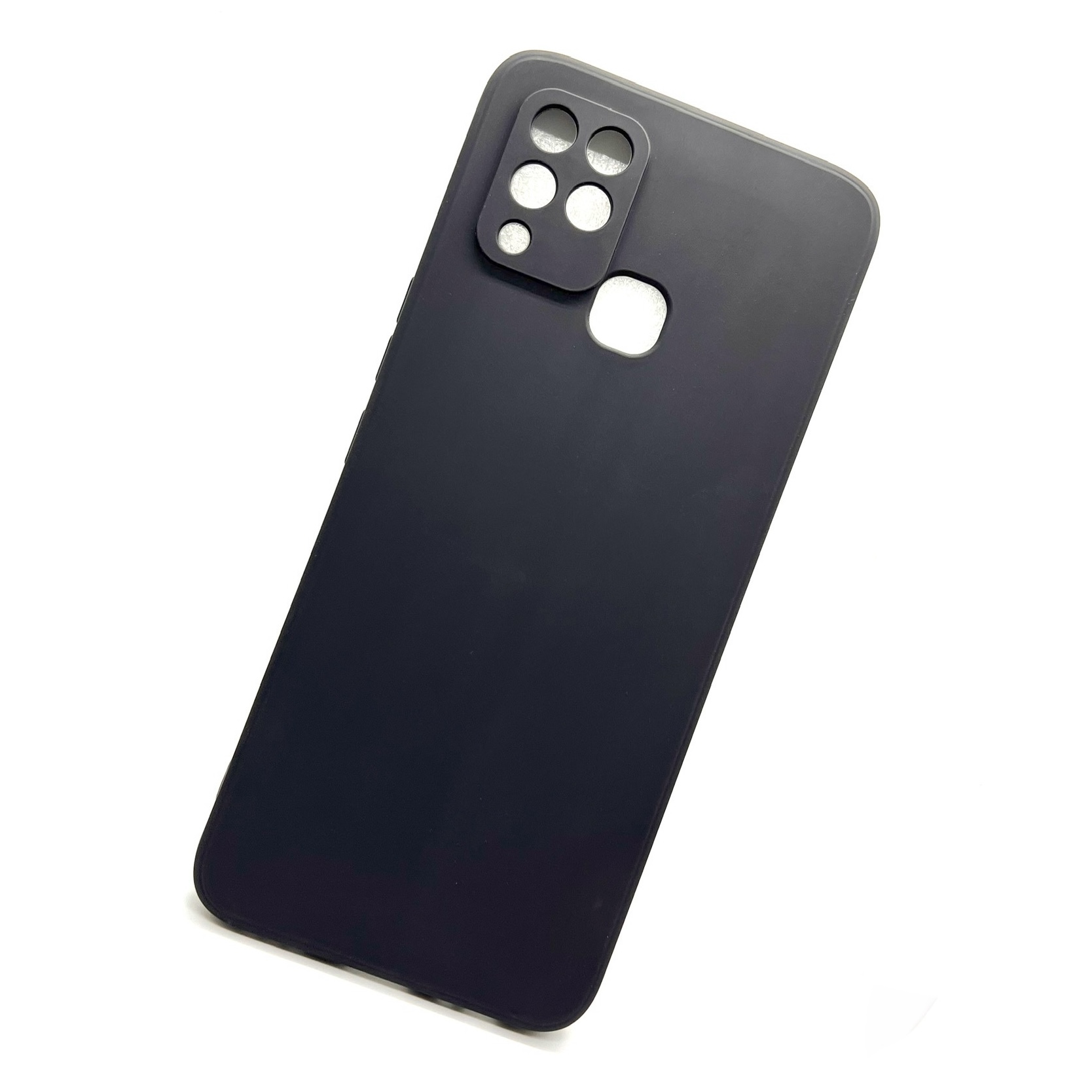 Infinix Hot 10S Soft Silicone Microfiber Case - Black (Other)