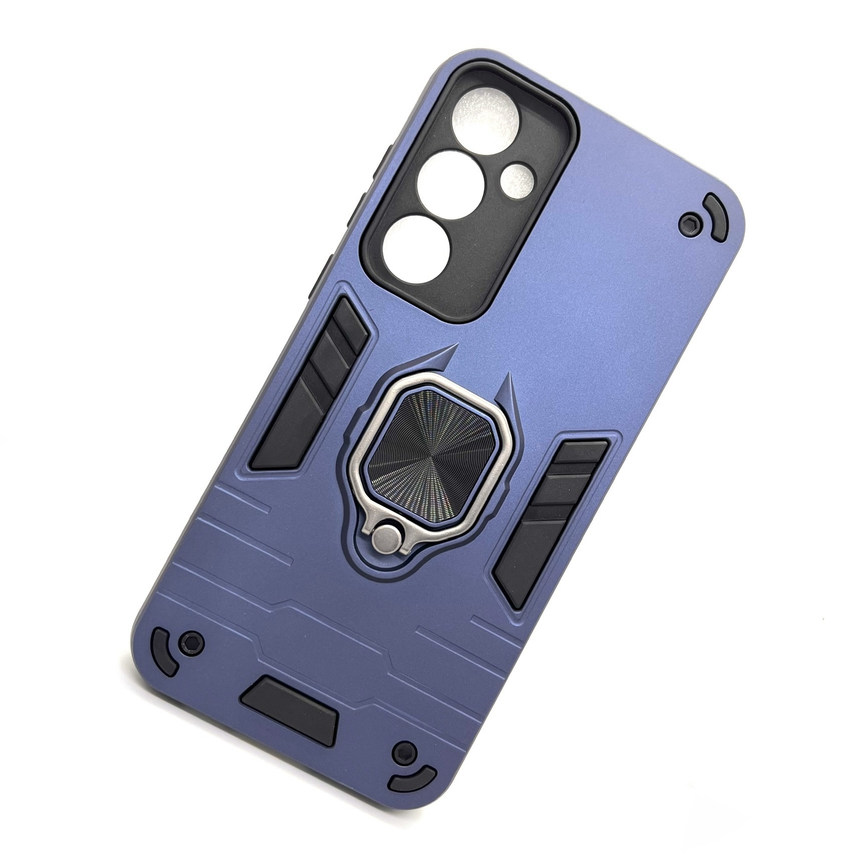 Samsung A35 5G Rugged Armor Stand Case - Black (Other)