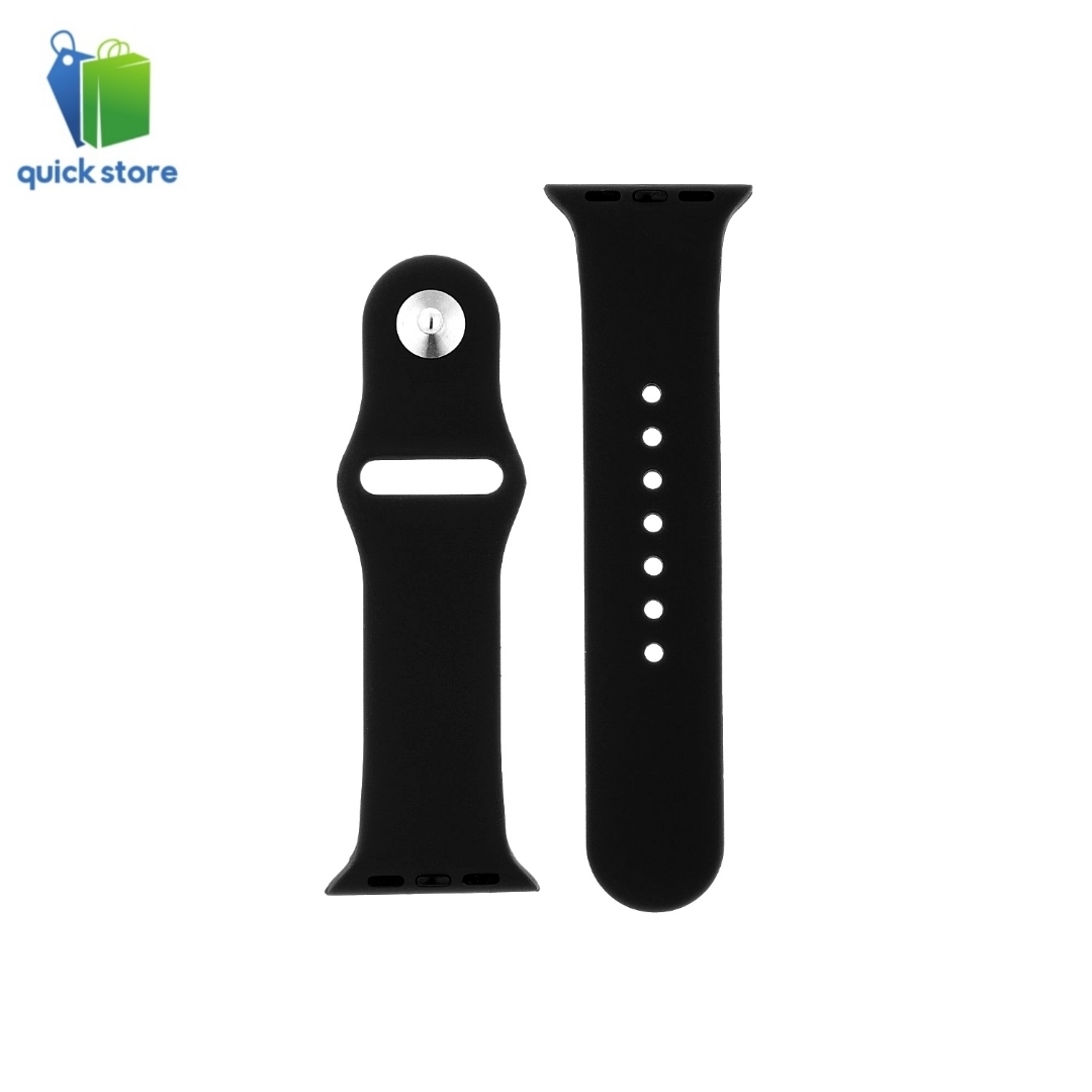 Apple Watch 38mm / 40mm Silicone Strap - Black