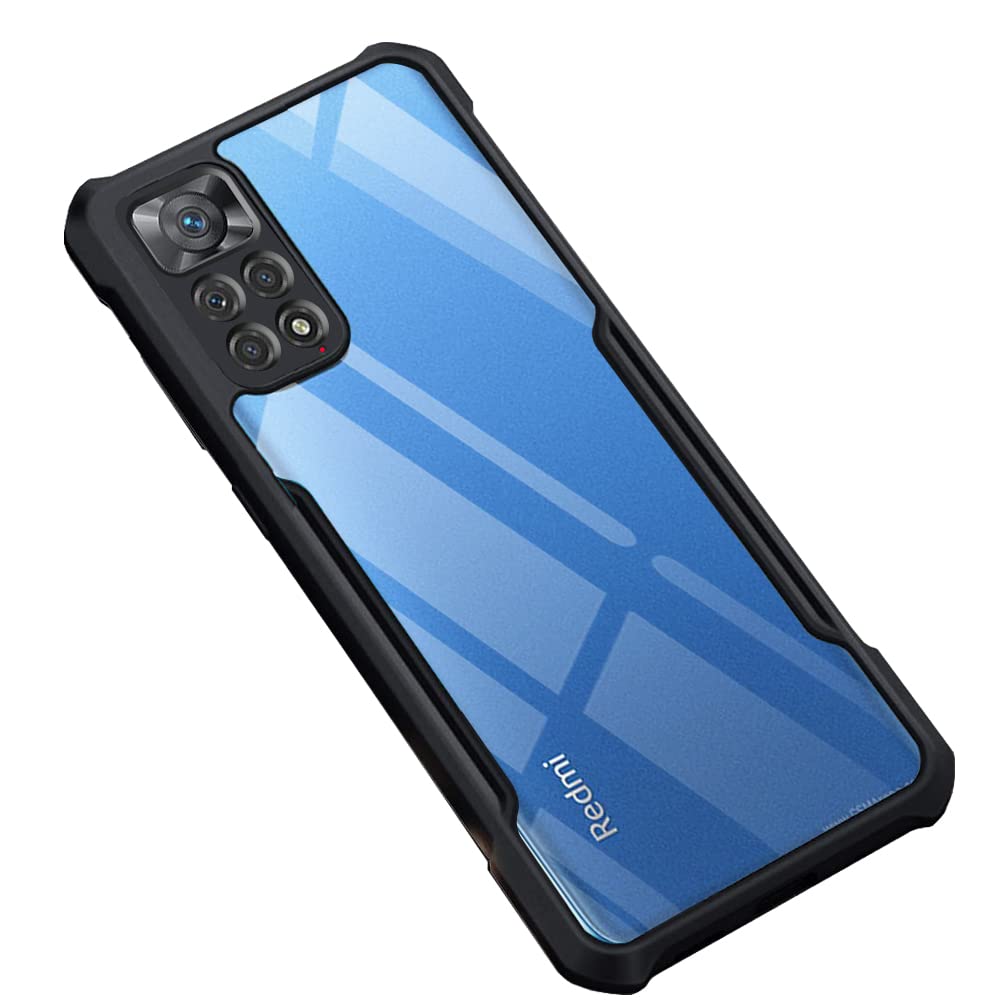 Redmi Note 11 / 11S Transparent Back Border Cover - Black (Other)