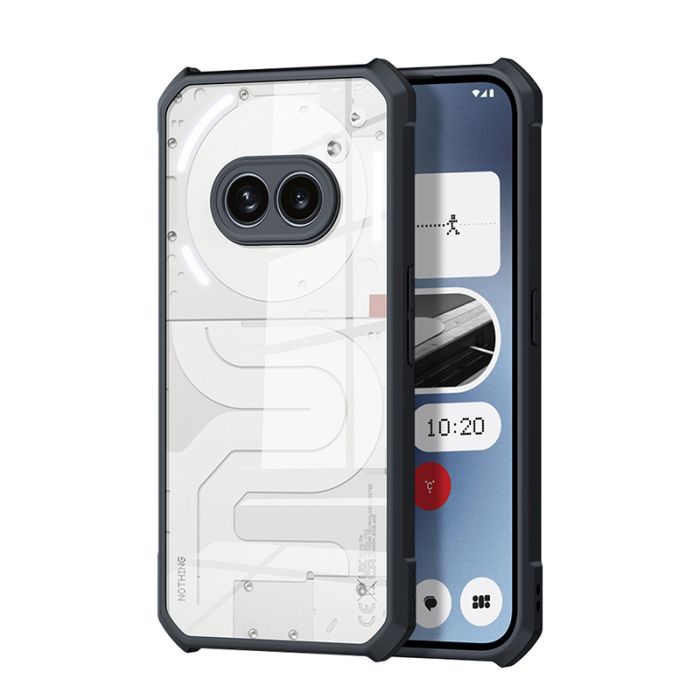 Nothing Phone 2a Transparent Back Bumper Case - Black (Other)