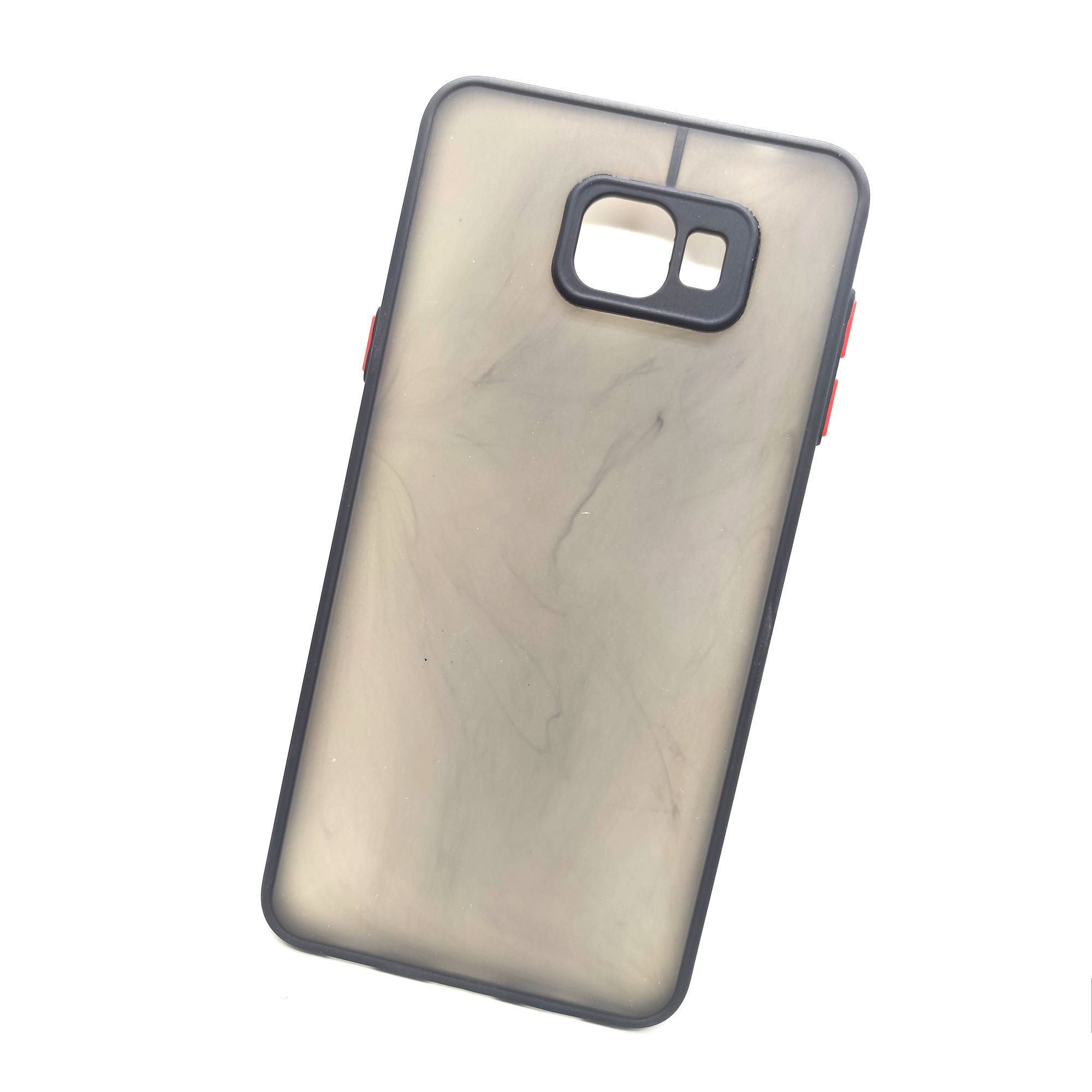 Samsung Galaxy C9 Pro Transparent Back Bumper Case - Black
