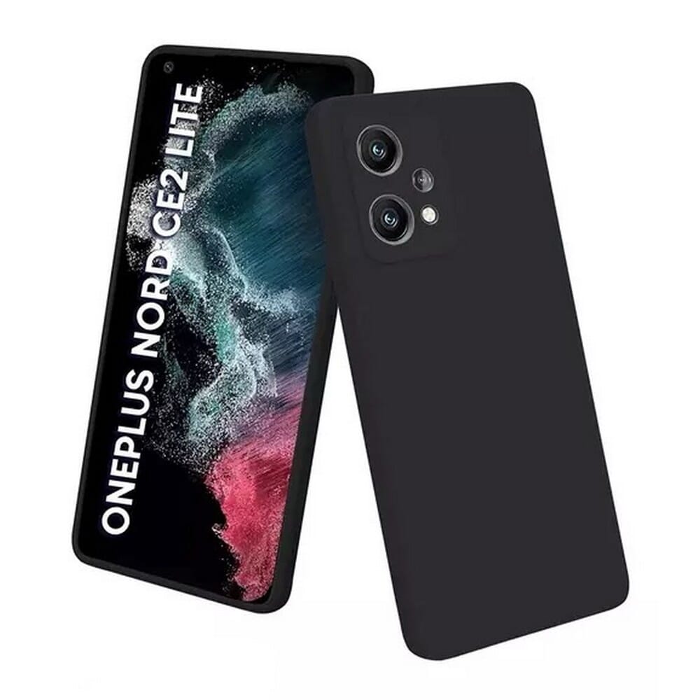 OnePlus Nord CE 2 Lite Silicone Case With Microfiber Lining - Black (Other)