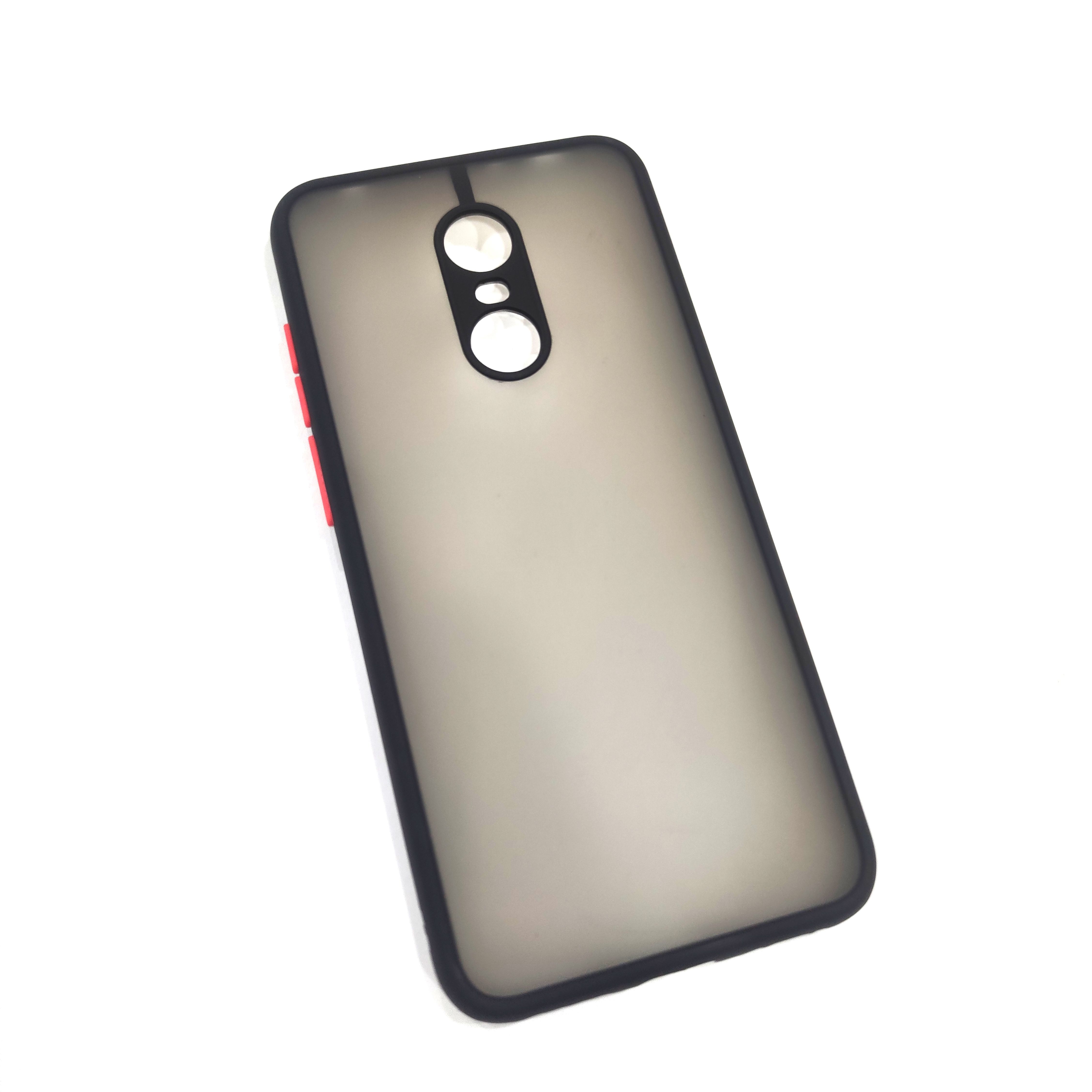 Redmi 5 Plus Camera Protection Matte Semi Hard Case Cover - Black