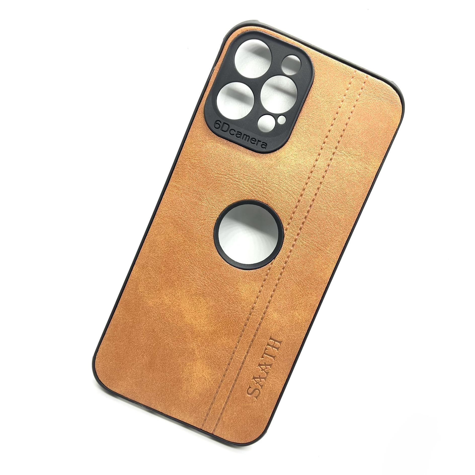 iPhone 12 Pro Max Premium Soft Leather Case Cover - Brown (Other)