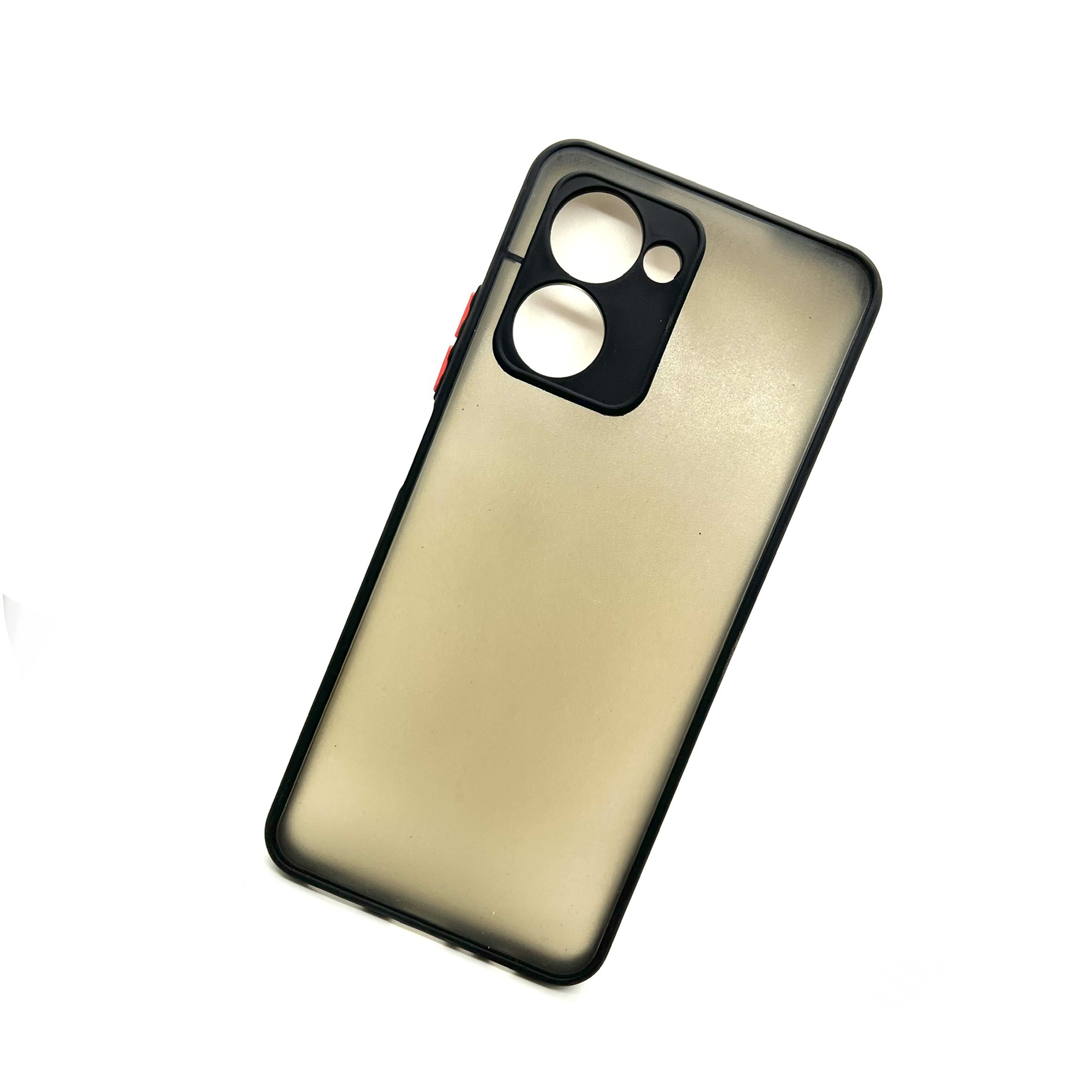 Realme C33 Transparent Back Bumper Case - Black  (Other)