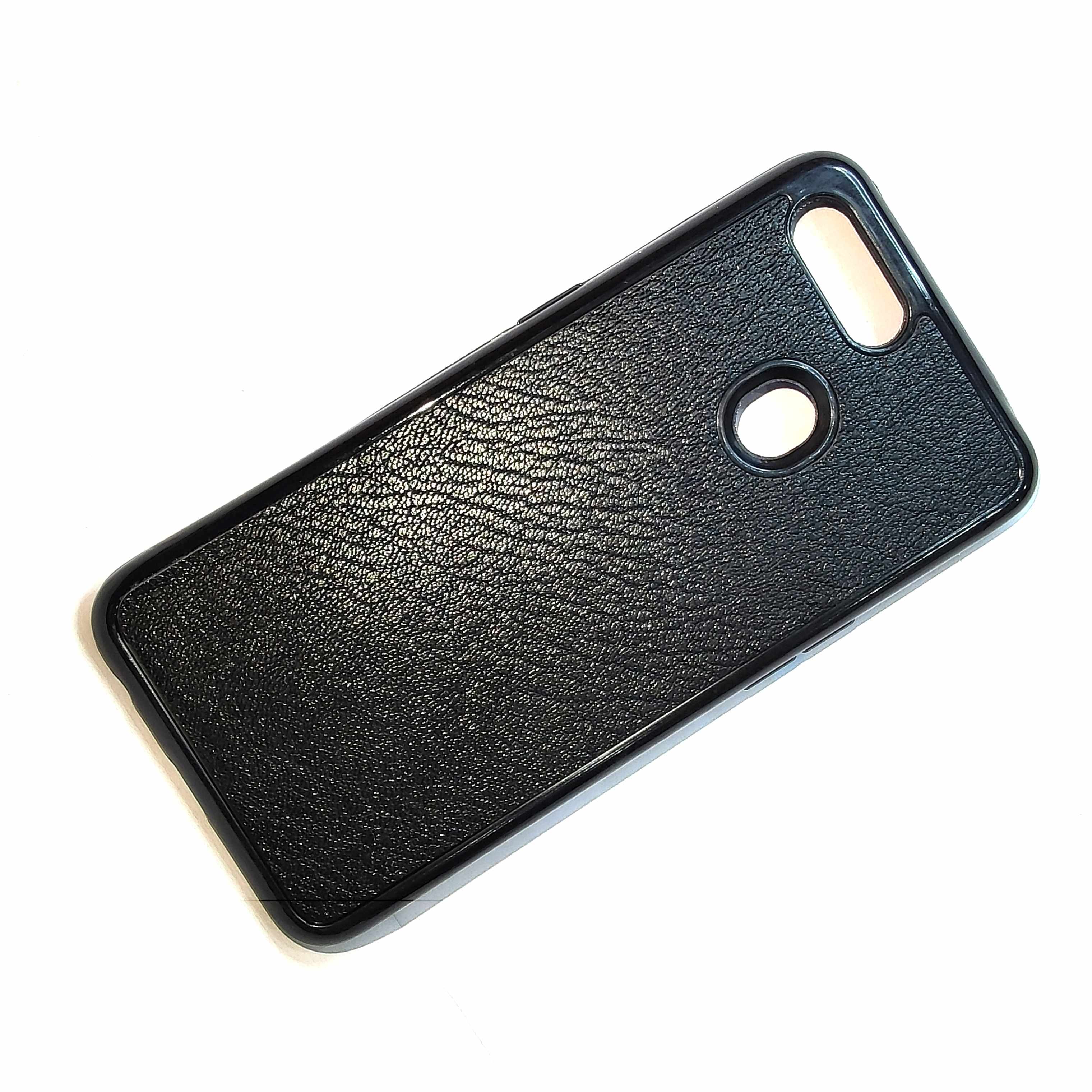 OPPO F9 Soft Leather Case Cover  - Black