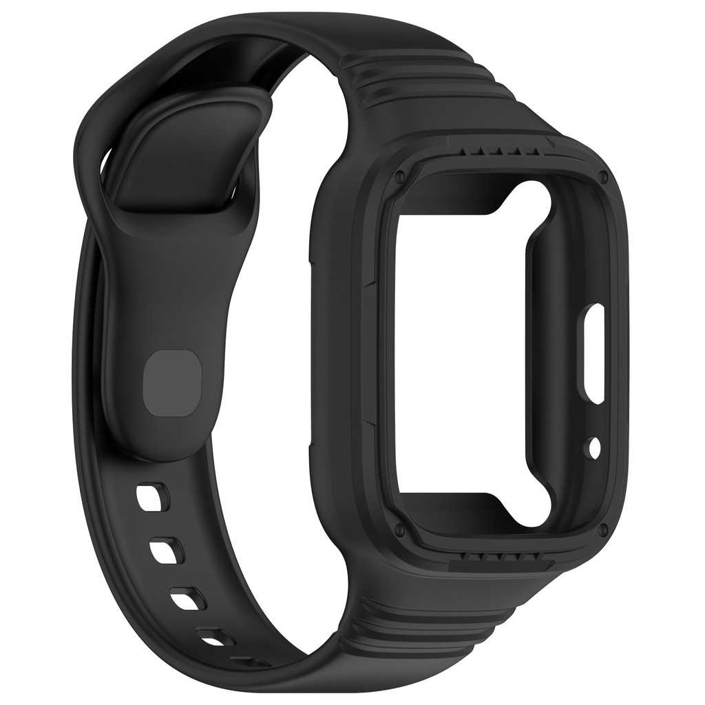 Redmi Watch 3 Active Silicone Strap With Case Combo Cover - Freesize