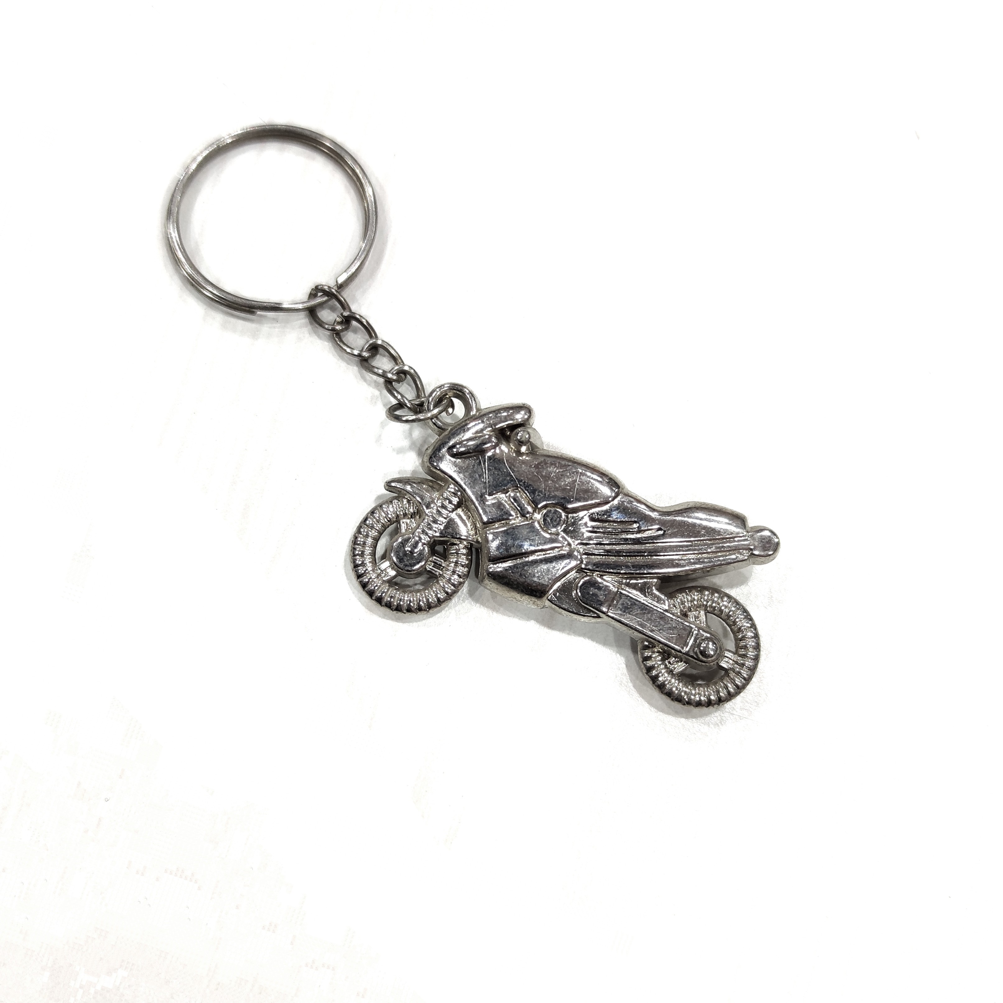Double-Sided 3D Bike Plastic Lightweight Keyring