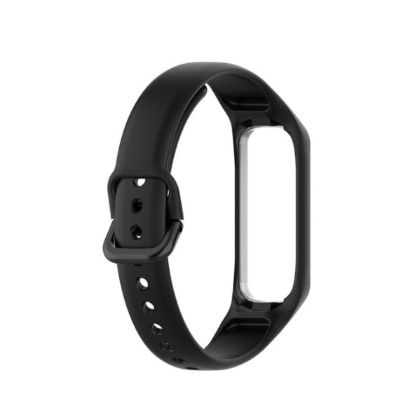 Samsung Galaxy Fit 2 Soft Silicone Flexible Strap Band - Black (Freesize)