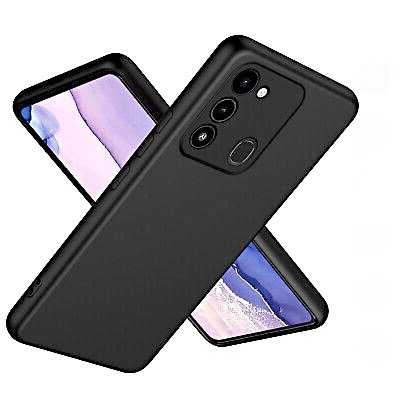 Tecno Spark 8C Soft Silicone Case With Microfiber Lining - Black (Other)