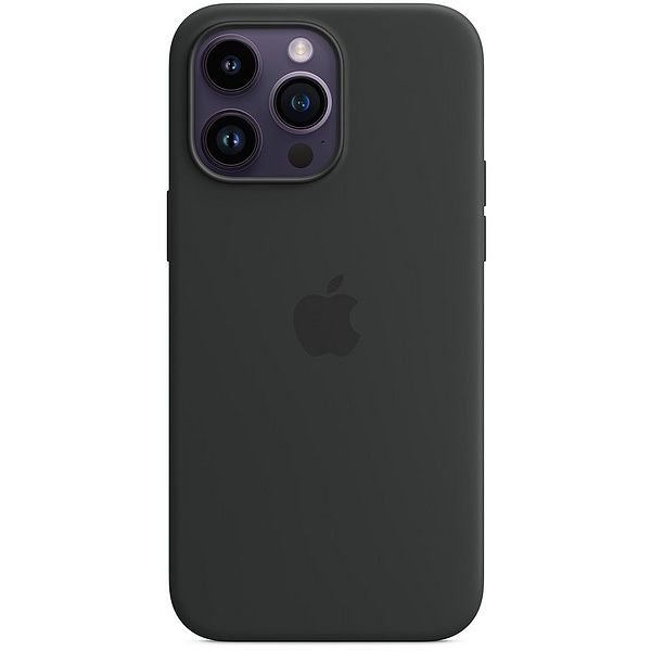 iPhone 14 Pro Max Soft Silicone Case With Microfiber Lining - Black (Other)