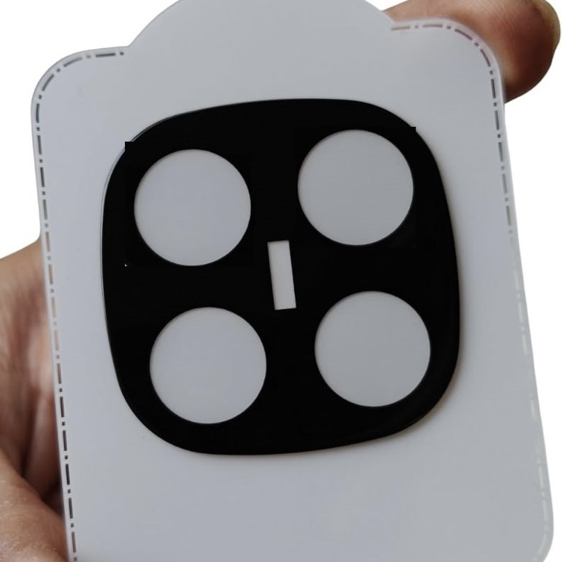 Redmi Note 14 Pro Plus 5G Full Glue Camera Lens Protector Glass - Black
