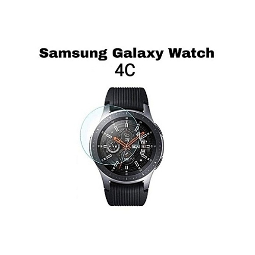 Samsung Watch 4 Classic 42mm Full Glue Curved Flexible Tempered Glass Protector - Black