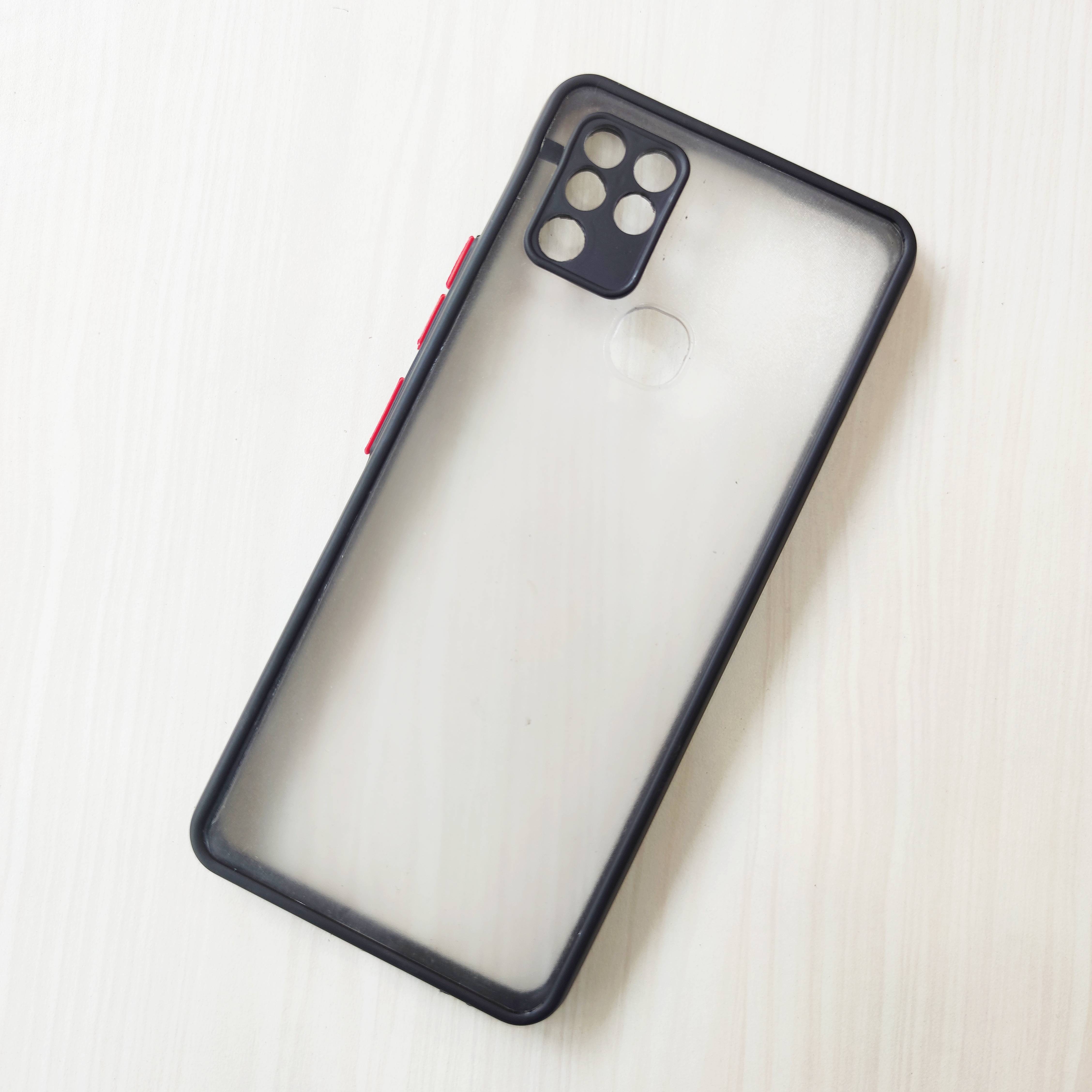 Infinix Hot 10 Camera Protection Matte Semi Hard Case Cover 