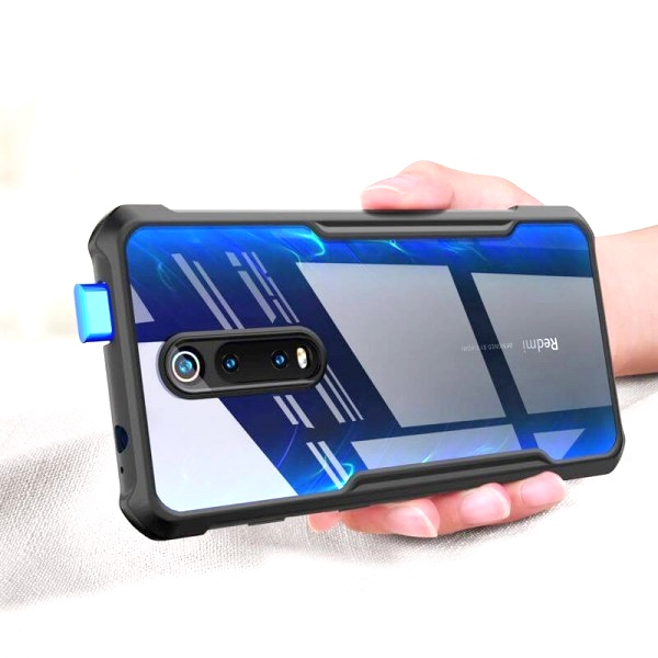 Redmi K20 / K20 Pro Transparent Bumper Case With Border Protection - Black
