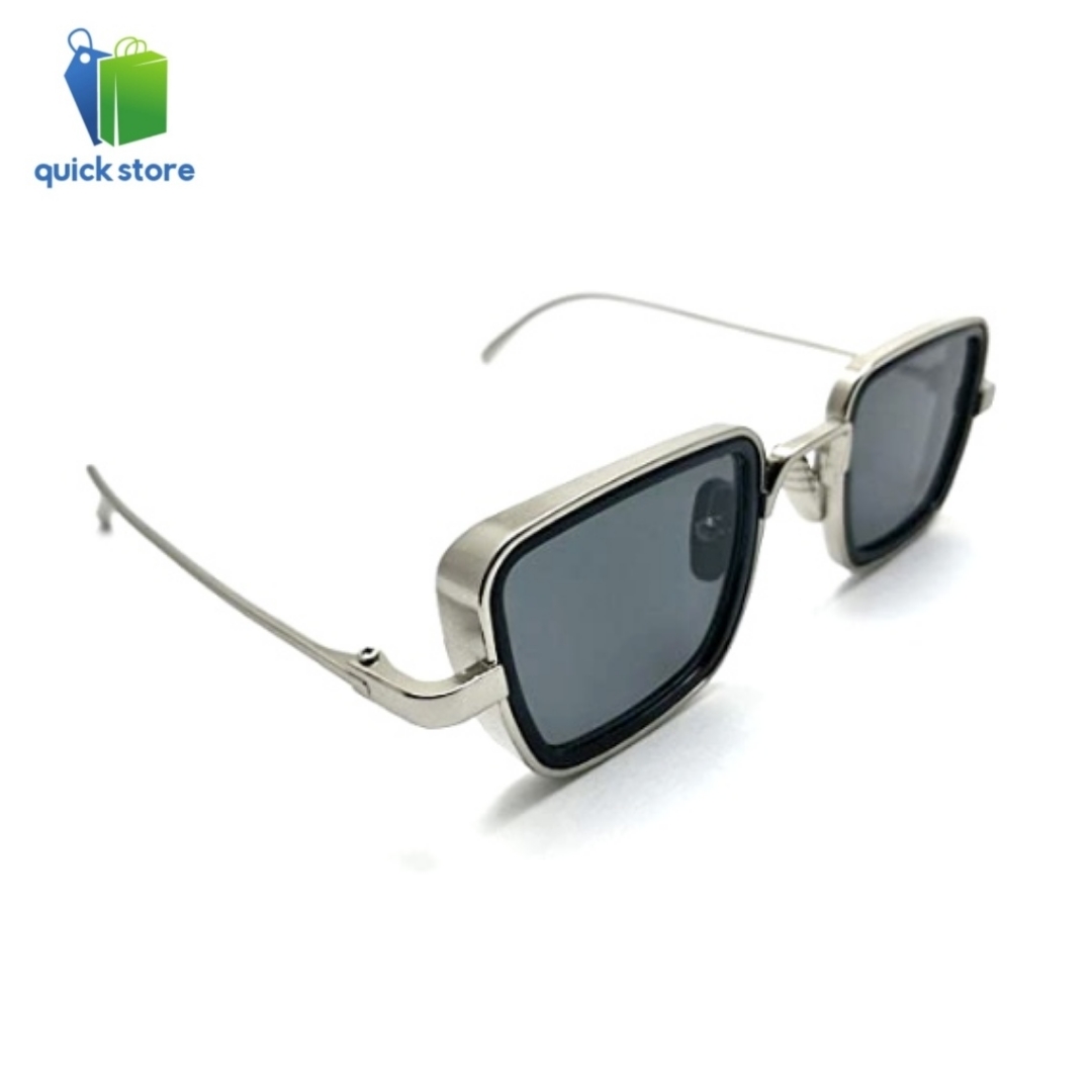 KS Style Men Glasses Frame - Black (Silver)